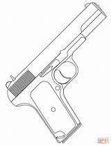 Pistolet Coloriage sketch template