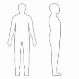 Outline Human Person Drawing Body Clipart Coloring Silhouette Line Transparent Form Simple Background Template Cliparts Side Blank Humans Paintingvalley Figure sketch template