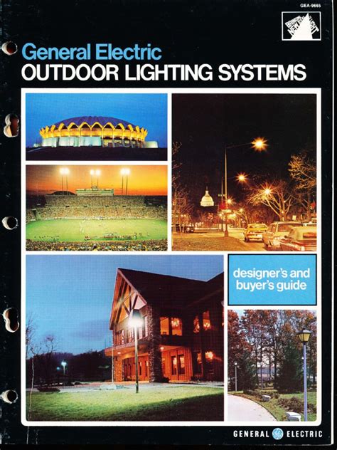 ge lighting systems outdoor lighting designers guide  lighting equipment