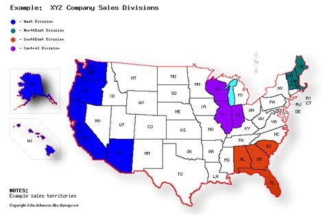 map united states color code  direct map