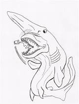 Goblin Shark Coloring Deviantart Template Camera Friends Data sketch template