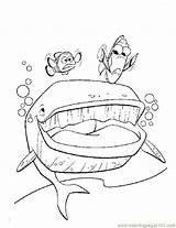Whale Nemo Coloring Finding Pages Pinocchio Printable Monstro Color Template Online Cartoons Colouring Comments sketch template