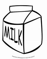 Milk Coloring Carton Popular Pages sketch template