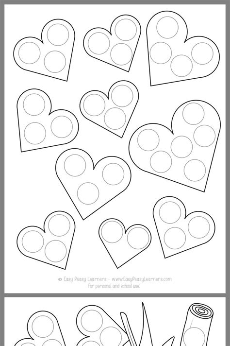 pin  becky przybilla  craft ideas valentines   dot preschool