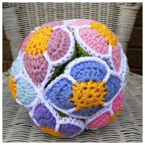 crochet flower ball pattern amish puzzle ball