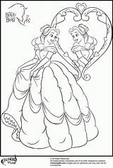 Beast Beauty Kolorowanki Księżniczka Księżniczki Coloringhome sketch template