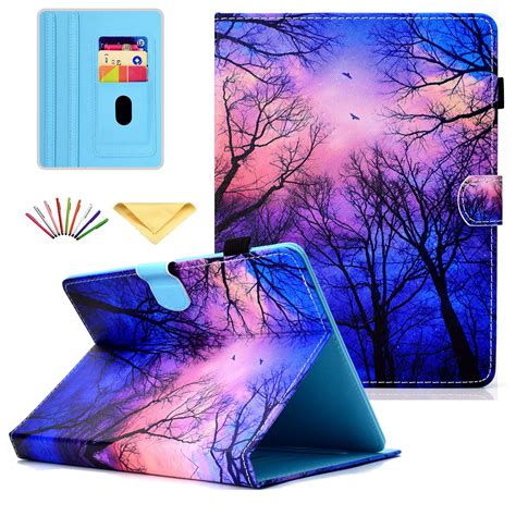 universal  tablet flip case pu leather shockproof stand case built  card slots  ipad mini