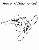 Coloring Snowboard Snowboarder Shaun Rocks Print Outline Favorites Login Add Twistynoodle Noodle sketch template