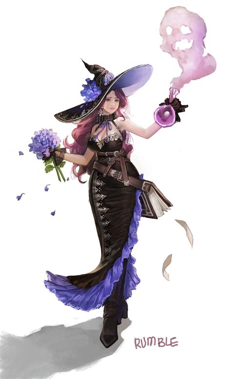 A Witch Who Pulls Out The Poison Of The Hydrangeas Rum Ble On