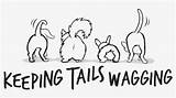 Wagging Tails Kindpng sketch template