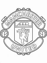 United Manchester Coloring Pages Logo Man Utd Football Madrid Real Soccer Ausmalbilder Printable Badge Club Premier League Fußball Getcolorings Kids sketch template