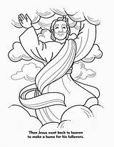Ascension Heaven Resurrection 101coloring Revelations Divyajanani sketch template