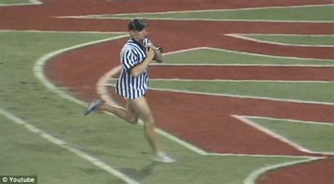 streaker posing as a referee sends arizona football game into chaos as