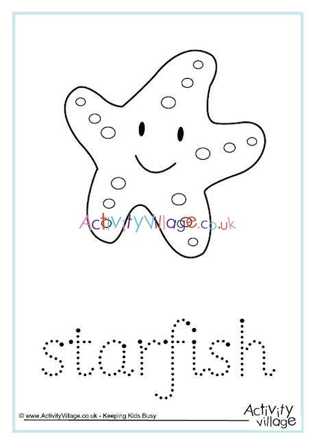 starfish word tracing