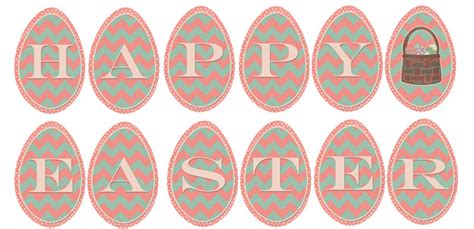 fridays freebie happy easter printable banner    mopping