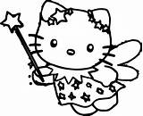Kitty Hello Coloring Cartoons Magic Make Wecoloringpage sketch template