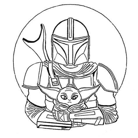 mandalorian coloring pages  coloring pages  kids