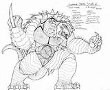 Gamera Claw Tiger Deviantart Sketch Study Coloring Pages Template sketch template