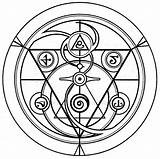 Alchemy Symbols Alchemist Circle Book Metal Magic Tattoos Deviantart Tattoo Symbol Fullmetal Array Seen Show Front Geometry Glyphs Drawings Sacred sketch template
