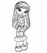 Coloring Bratz Pages Dolls Popular sketch template
