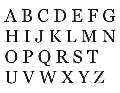 printable alphabet capital letters