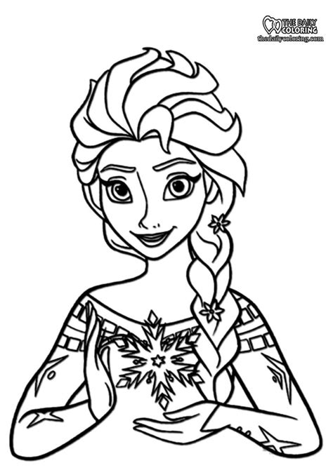 elsa  anna coloring pages  pages  daily coloring