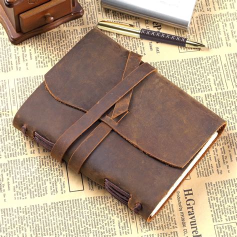 leather journal travel diary handmade vintage writing bound notebook