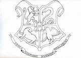 Hogwarts Crest Potter Harry Coloring Pages Gryffindor Drawing Outline Ravenclaw Houses Drawings Clipart Colouring Printable Color Castle Print House Getdrawings sketch template