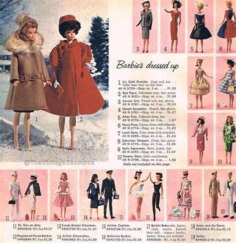 barbies clothes in 1964 barbie fashion barbie vintage barbie clothes