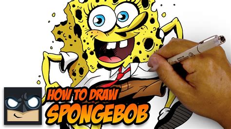 draw spongebob squarepants sketch tutorial youtube
