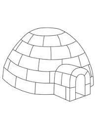 image result  igloo template  preschool coloring pages