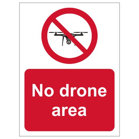 drone area sign prohibition safety signs safety signs  notices