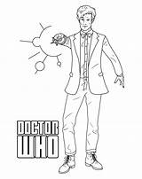Who Doctor Pages Tardis Coloring Getcolorings Brilliant sketch template