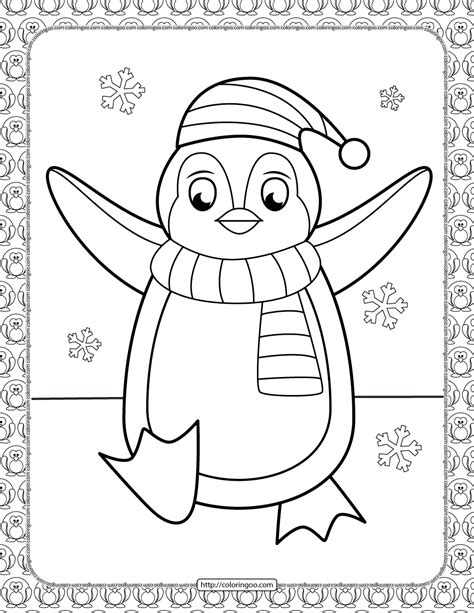 penguin mario coloring page