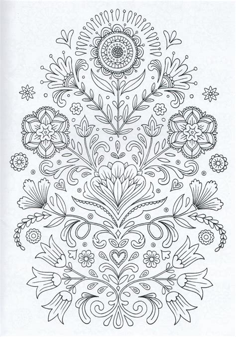 printable folk art coloring pages