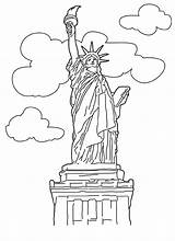 Liberty Statue Coloring Pages Printable Kids Sheet Bestcoloringpagesforkids Book Colouring Adult Sheets Flag Print American Visit Choose sketch template