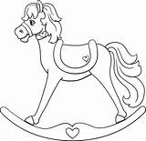 Rocking Horse Printable Beccy Place sketch template