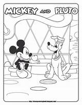 Mickey Mouse Coloring Clubhouse Pages Pluto Disney Sheets Print Printable Kids C369 Gives Apple Color Book Pdf Colour Dinokids Popular sketch template