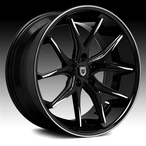 lexani  twelve black machined tip custom wheels rims  twelve mbt