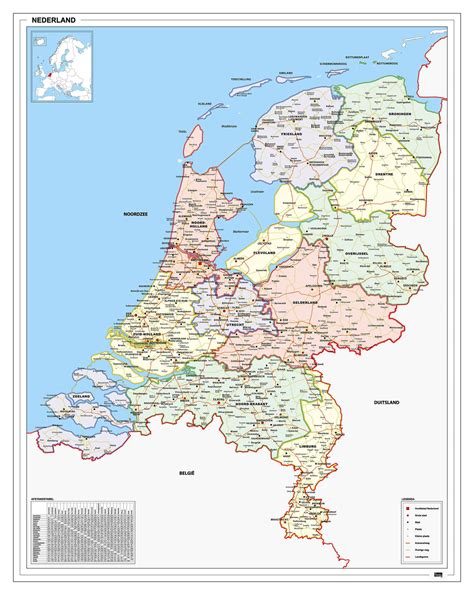 mapa de nederland
