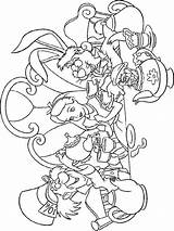 Wonderland Alice Coloring Pages Recommended Color sketch template