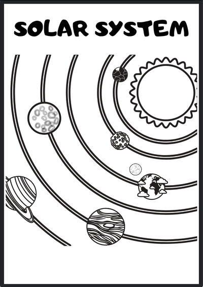 outer space coloring pages  activity sheet outer space crafts