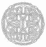 Coloring Celtic Mandala Pages sketch template