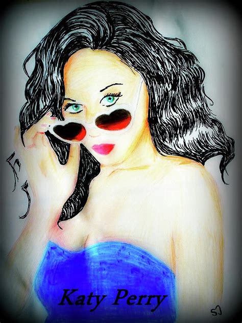 Katy Perry Drawing By Shreena Dew