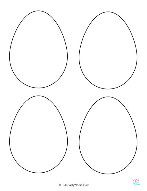 easter eggs templates  coloring pages kidspartyworkscom easter