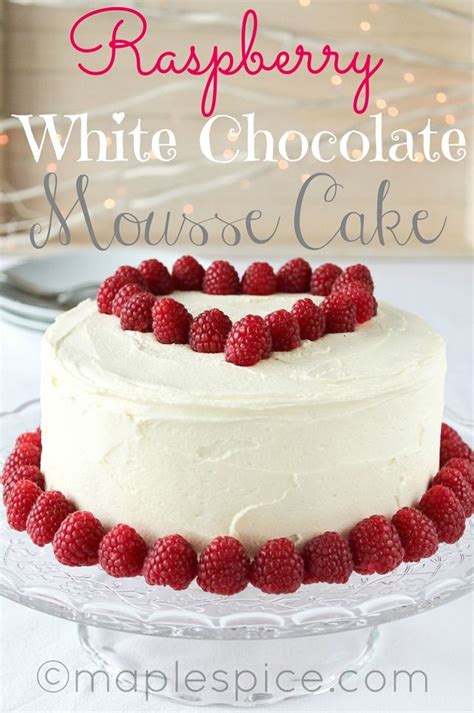 Vegan Raspberry White Chocolate Mousse Cake White Chocolate Mousse