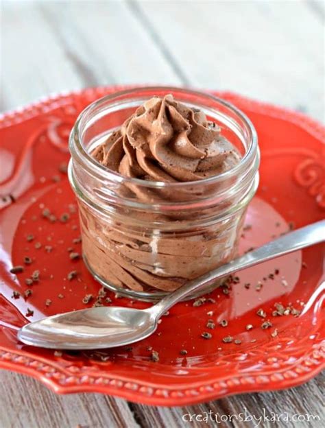 Easy Chocolate Mousse 3 Ingredient Creations By Kara