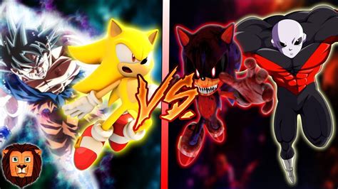 Sonic Y Goku Vs Sonic Exe Y Jiren En Minecraft Batalla