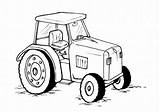 Tractor Coloring Pages Trailer Simple Getdrawings sketch template