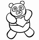 Panda Coloring Pages Kids sketch template